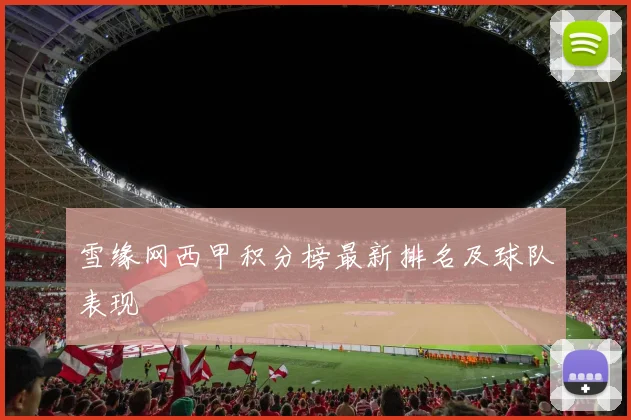 雪缘网西甲积分榜最新排名及球队表现